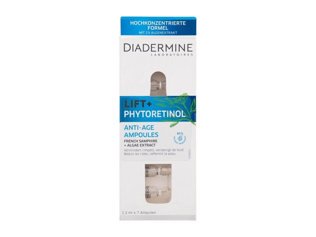 Diadermine näoseerum Lift+ Phytoretinol Anti-Age Ampoules 7x1,3ml, naistele