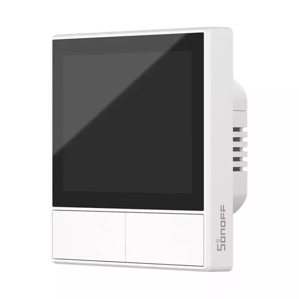 Sonoff Smart home control touch panel LCD / smart scene wall switch, 2ch, NS panel EUW, white,