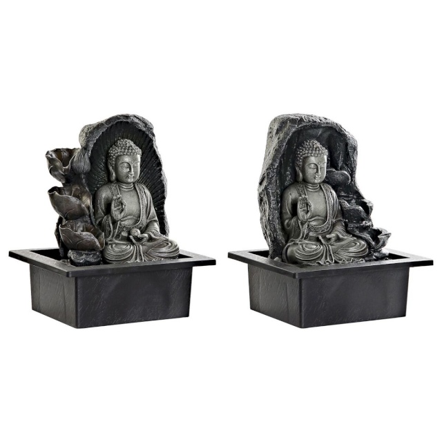 DKD Home Decor aia purskkaev 21x17,5x25cm Buddha Vaik Idamaine (2tk)