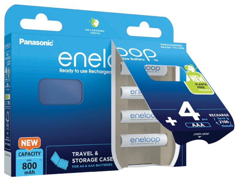 Panasonic aku Eneloop AAA DECT 800 mAh Micro Blister (BK-4MCDEC4BE)