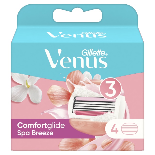 Gillette raseerija varuterad Venus ComfortGlide Spa Breeze, 4tk pakis