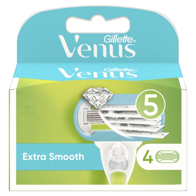 Gillette raseerija varuterad Venus Extra Smooth, 4tk pakis