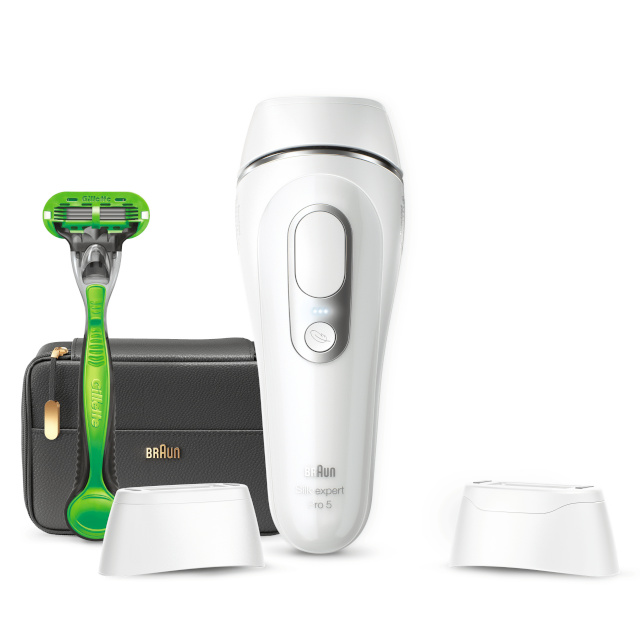 Braun epilaator Silk-expert Pro Silk·expert Pro 5 PL5145 Intense pulsed light (IPL fotopeilaator) hõbedane, valge