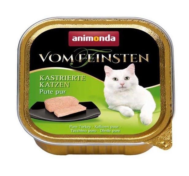 Animonda kassitoit VOM FEINSTEN KASTRIERTE KATZEN wet Food for neutered Cats Turkey 100g