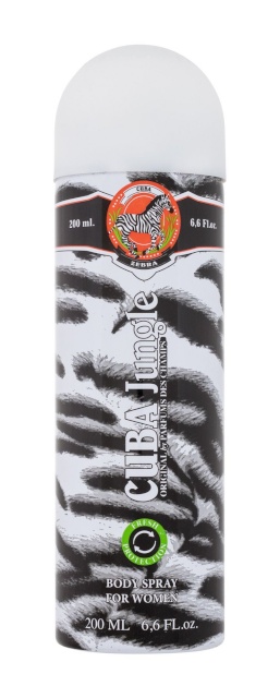 Cuba deodorant Jungle Zebra 200ml, naistele