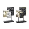 DKD Home Decor dekoratiivkuju 22,5x8x30,7cm must kuldne Buddha Idamaine 2tk