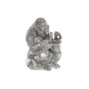 DKD Home Decor dekoratiivkuju Hõbedane Vaik Gorilla 38,5x33x43,5cm