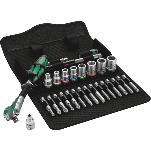 Wera tööriistakomplekt 8100 SA 9 Zyklop Speed- Ratchet Set, 1/4 Drive imperial