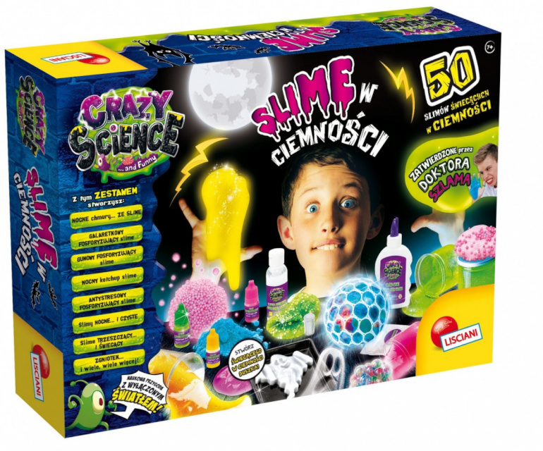 Lisciani mängulima Crazy Science Slime in dark