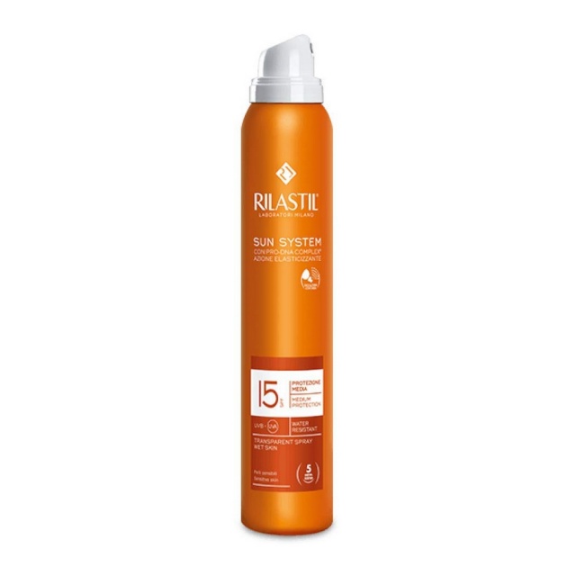 Rilastil Keha päikesekaitse Sprei Sun System läbipaistev Spf 50+ (200ml)