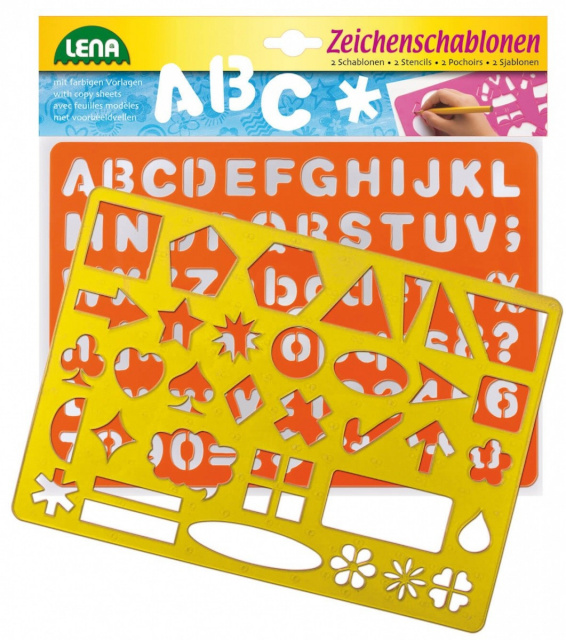 Lena šabloonid Templates Letters, Digits and Symbols