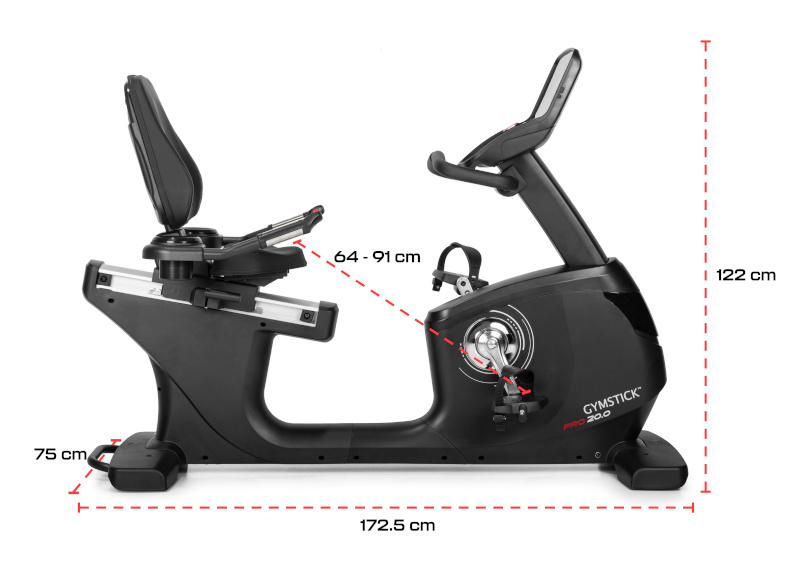 Gymstick velotrenažöör Recumbent Bike PRO20.0