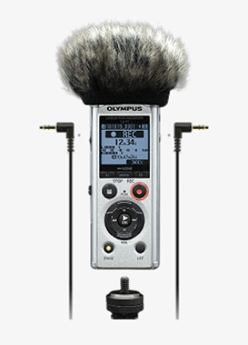 Olympus mikrofon LS-P1 Videographer Kit Recorder + Micro Windscreen + 8GB microSD + Audio Cable