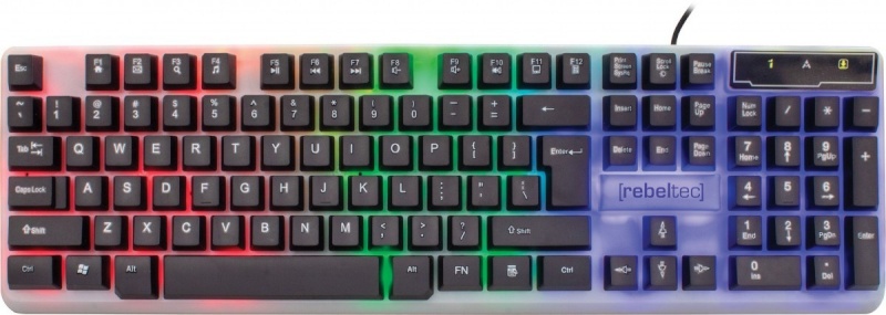 Rebeltec klaviatuur Keyboard Gaming, Backlit Neon, 1.8m
