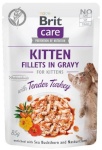 Brit kassitoit Care Cat Fillets In Gravy Kitten Tender Turkey 85g