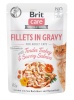 Brit kassitoit Care Cat Fillets In Gravy Turkey&Salmon 85g