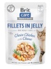 Brit kassitoit Care Cat Fillets In Jelly Choice Chicken&Cheese 85g