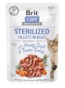 Brit kassitoit Care Cat Fillets In Jelly Sterilized Duck&Turkey 85g