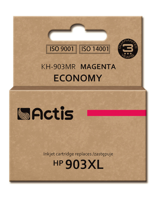 Actis tindikassett KH-903MR, Ink for HP(903XL T6M07AE), Standard, 12ml, magenta