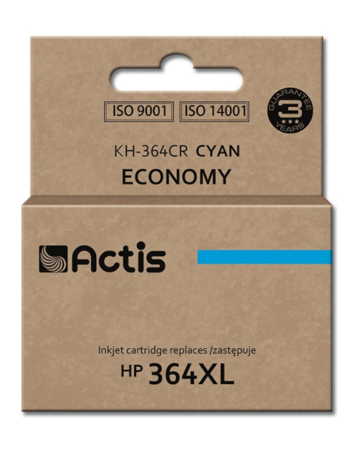 Actis tindikassett KH-364CR, Ink for HP(364XL CB323EE), Standard, 12ml, cyan