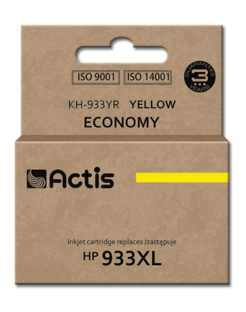 Actis tindikassett KH-933YR, Ink for HP Printer(933XL CN056AE), Standard, 13ml, kollane