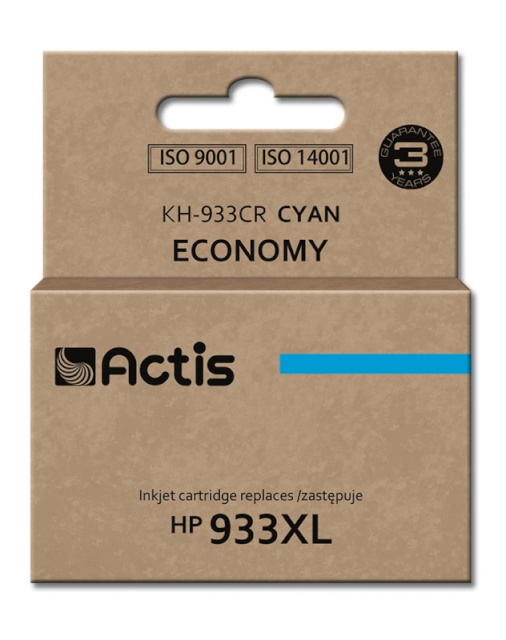 Actis tindikassett KH-933CR, Ink for HP(933XL CN054AE),Standard, 13ml, tsüaan