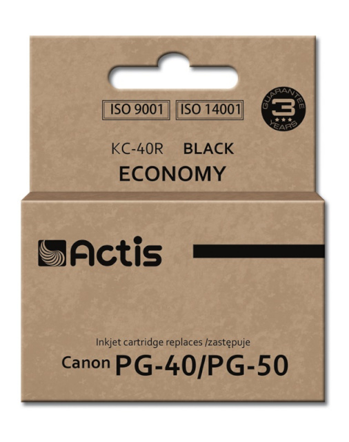 Actis tindikassett KC-40R, Ink Cartridge for Canon(PG-40/PG-50), Standard, 25ml, must