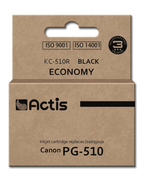 Actis tindikassett KC-510R, Ink Cartridge for Canon(PG-510), Standard, 12ml, must