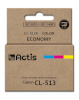 Actis tindikassett KC-513R, Ink Cartridge for Canon(CL-513), Standard, 15ml, cyan/magenta/kollane