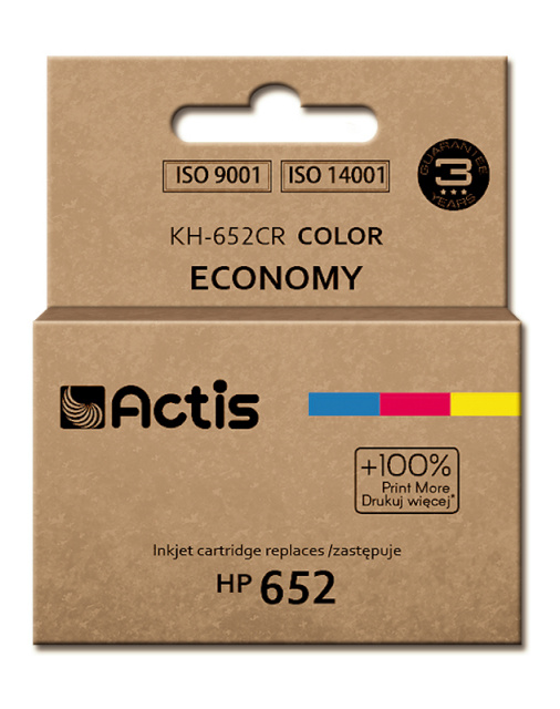 Actis tindikassett KH-652CR Ink Cartridge HP 652 F6V24AE, 15 ml, värviline