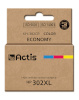 ACTIS tindikassett KH-302CR, Ink Cartridge HP 302XL F6U67AE, Premium, 21 ml, värviline