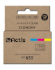 ACTIS tindikassett KH-650CR, Ink Cartridge HP 650 CZ102AE, 9 ml, värviline
