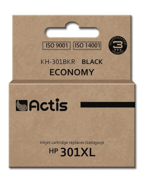 ACTIS tindikassett KH-301BKR, Ink Cartridge HP 301XL CH563EE, 20 ml, must