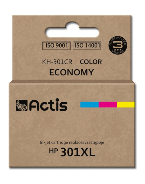 ACTIS tindikassett KH-301CR, Ink Cartridge HP 301XL CH564EE, 21 ml, värviline