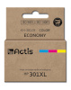ACTIS tindikassett KH-301CR, Ink Cartridge HP 301XL CH564EE, 21 ml, värviline