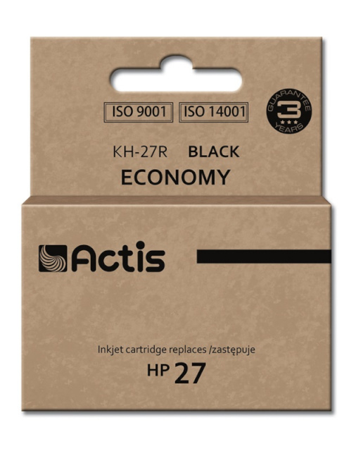ACTIS tindikassett KH-27R, Ink Cartridge HP 27 C8727A, 20 ml, must