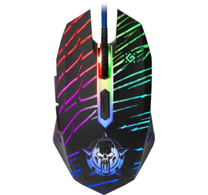 Defender hiir Wired Gaming Mouse DARKAGENT GM-590L, LED, must