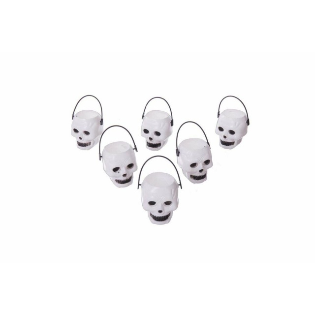 My Other Me Halloweeni Kaunistused Mini Pealuud (6tk) (6x5x5cm)