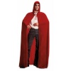 Mantel My Other Me punane Samet Üks suurus Kapuutsiga