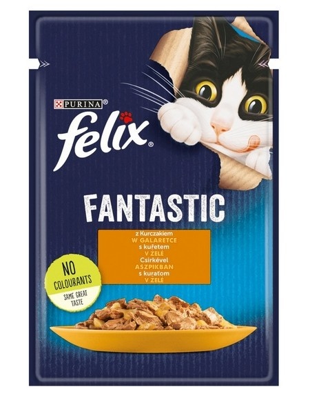 Felix kassitoit Fantastic with chicken in jelly - 85g