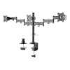 Deltaco lauakinnitus Triple ARM-0301, VESA Desk mount, 13-27", must