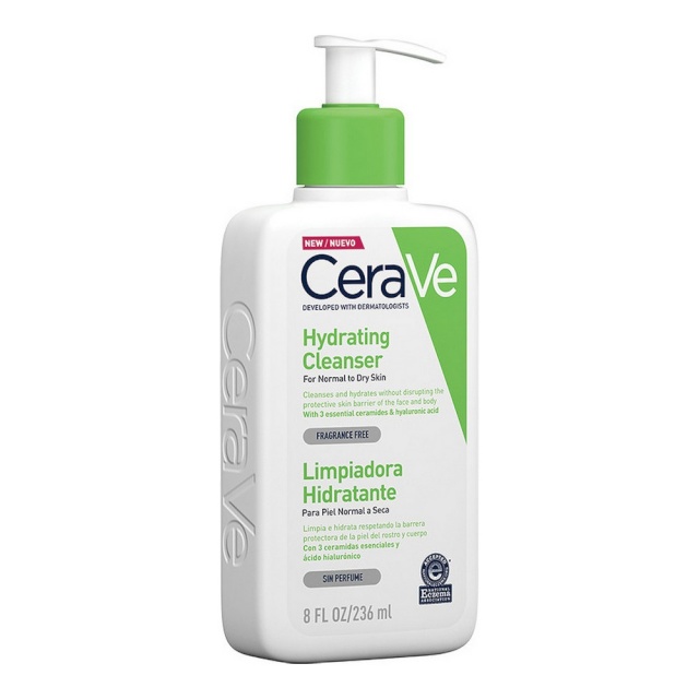 CeraVe näopuhastaja Facial Cleansers Hydrating 236ml, naistele