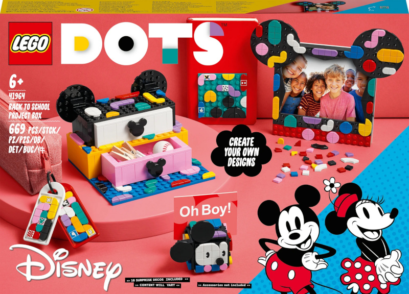 Lego klotsid DOTS 41964 Mickey Mouse & Minnie Mouse Back-to-School Project Box