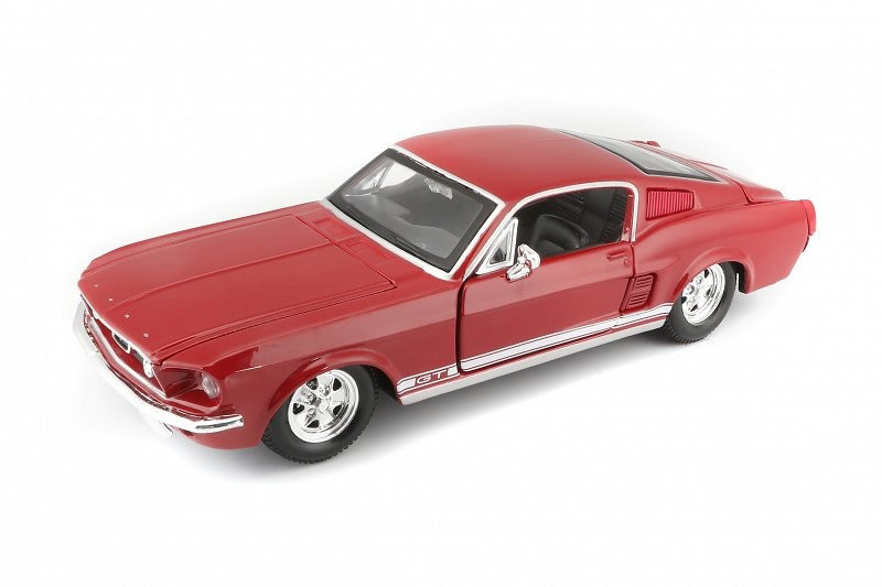Maisto mudelauto Ford Mustang GT 1967 punane 1/24