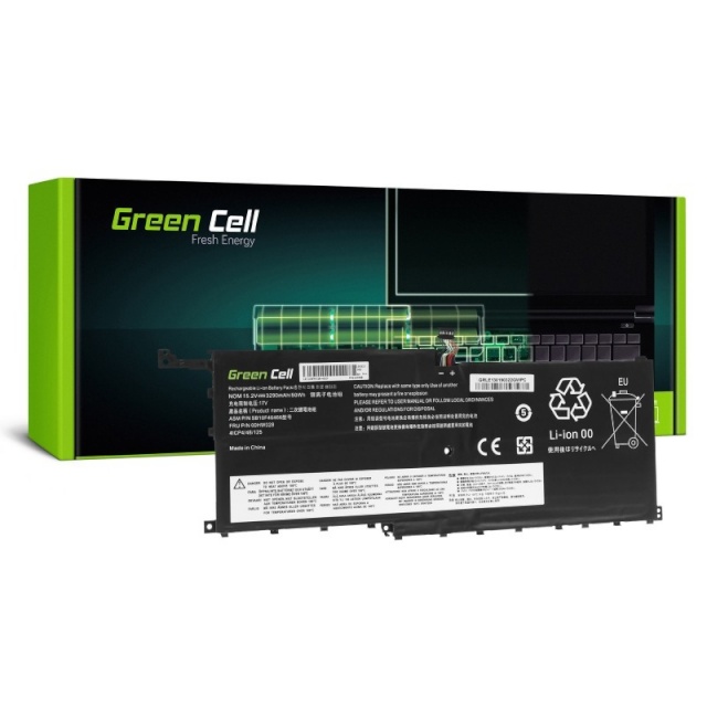 Green Cell sülearvuti aku Lenovo X1 Carbon 15,2V 3,2Ah