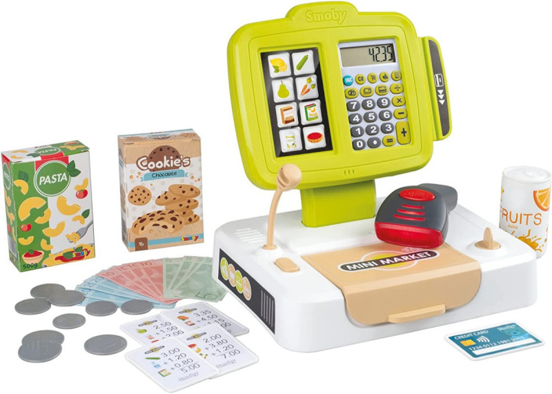 Smoby mängukassa Cash Register Electronic Little with Scanner