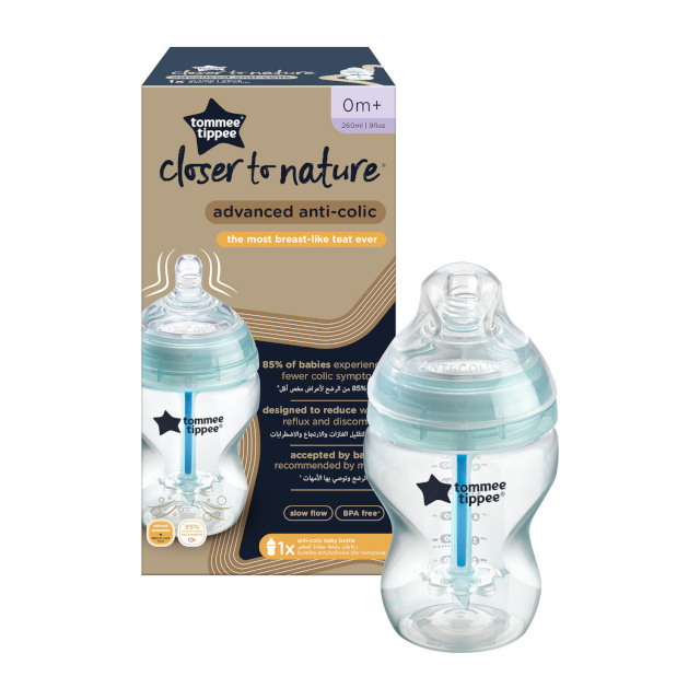 Tommee Tippee lutipudel ANTI-COLIC, 260 ml, 0 m+, 1 tk., 42256986