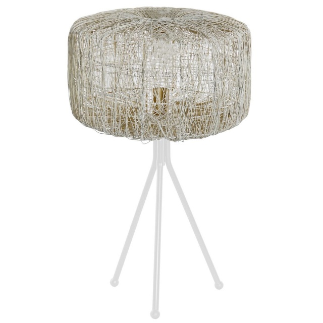 DKD Home Decor laualamp metall valge 220 V 50 W 33x33x50cm