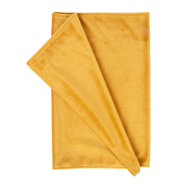 Linik VELVET 43x116cm, sinepikollane, 100% polüester, kangas 317