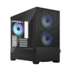 Fractal Design korpus Pop Mini Air RGB TG Clear Tint, mATX, Mini ITX, must